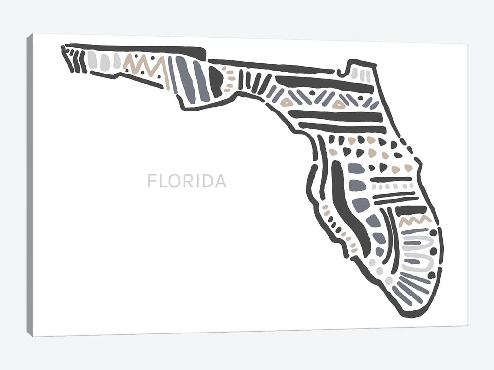 Florida by Statement Goods 1-piece Canvas Print