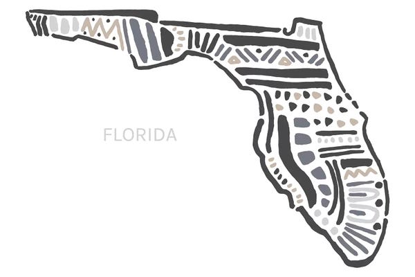 Kids Map Art: Florida by Statement Goods