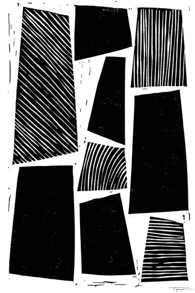 Black & White Patterns: Grain by Statement Goods