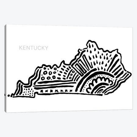 Kentucky In Neutrals Canvas Print #SGD30} by Statement Goods Canvas Print