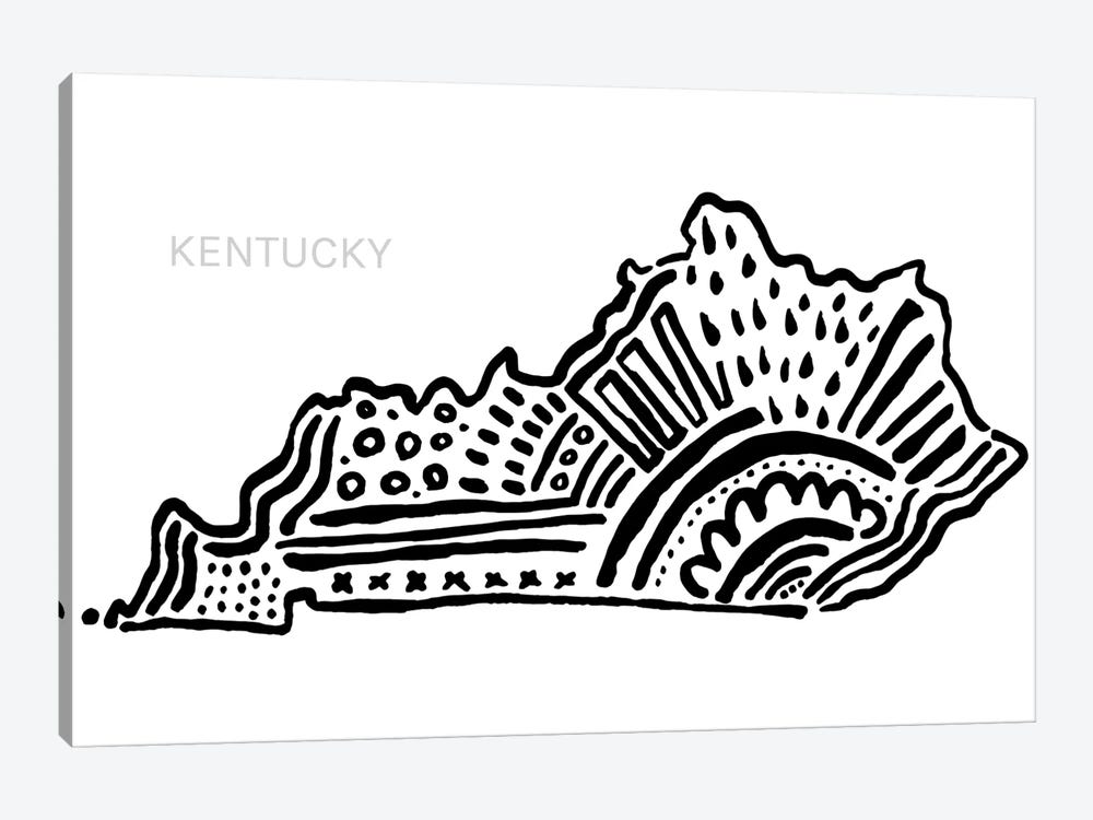 Kentucky In Neutrals by Statement Goods 1-piece Canvas Artwork