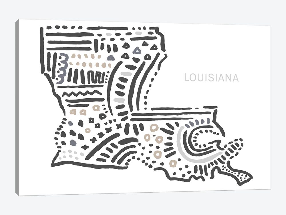 Louisiana by Statement Goods 1-piece Canvas Art