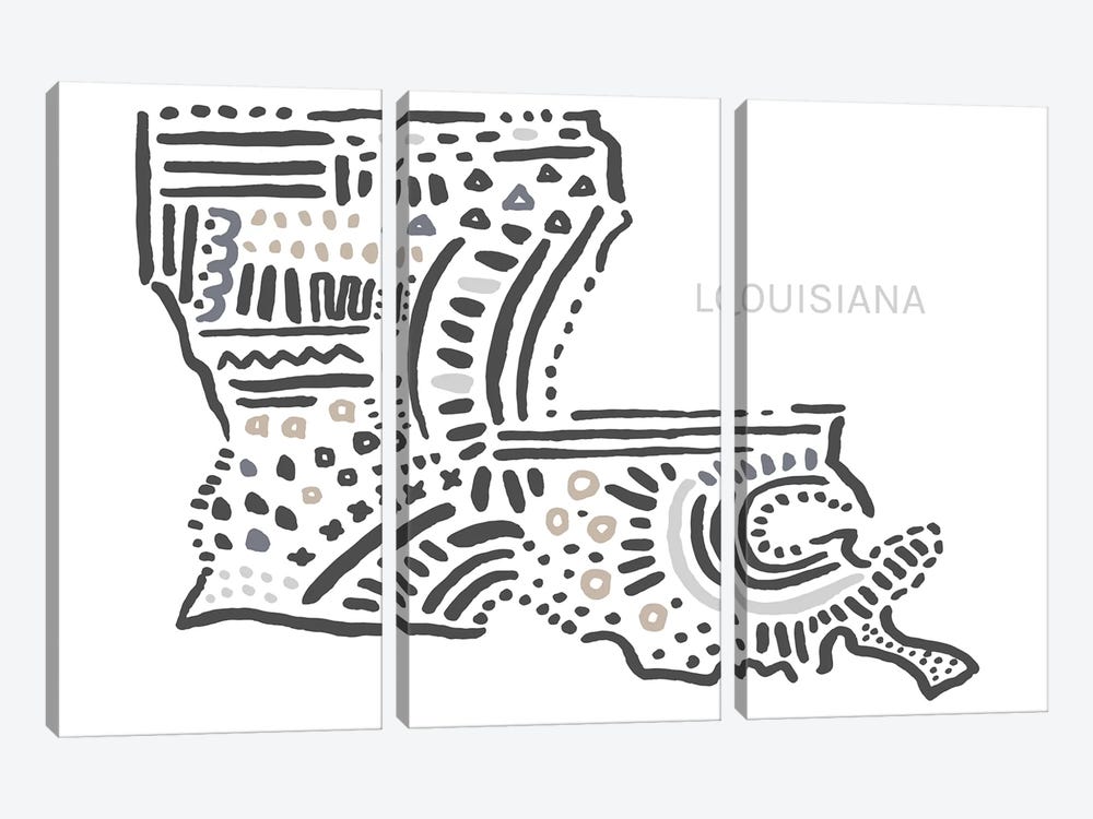 Louisiana by Statement Goods 3-piece Canvas Artwork