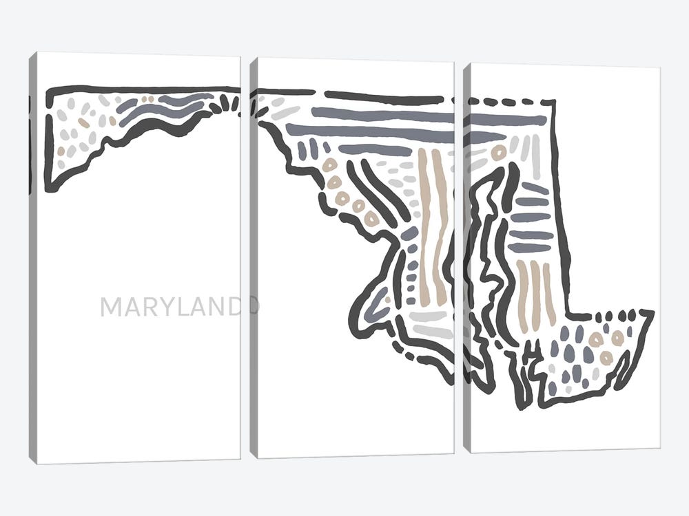 Maryland by Statement Goods 3-piece Canvas Art