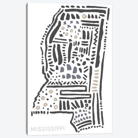 Mississippi Canvas Print #SGD41} by Statement Goods Canvas Wall Art