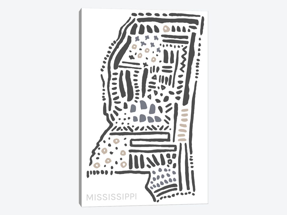 Mississippi by Statement Goods 1-piece Canvas Art