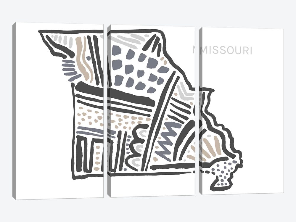 Missouri by Statement Goods 3-piece Art Print
