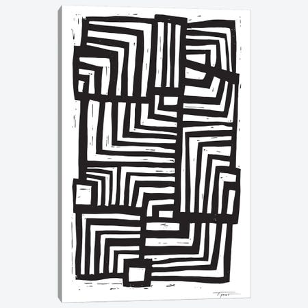 Moving Lines Canvas Print #SGD45} by Statement Goods Art Print