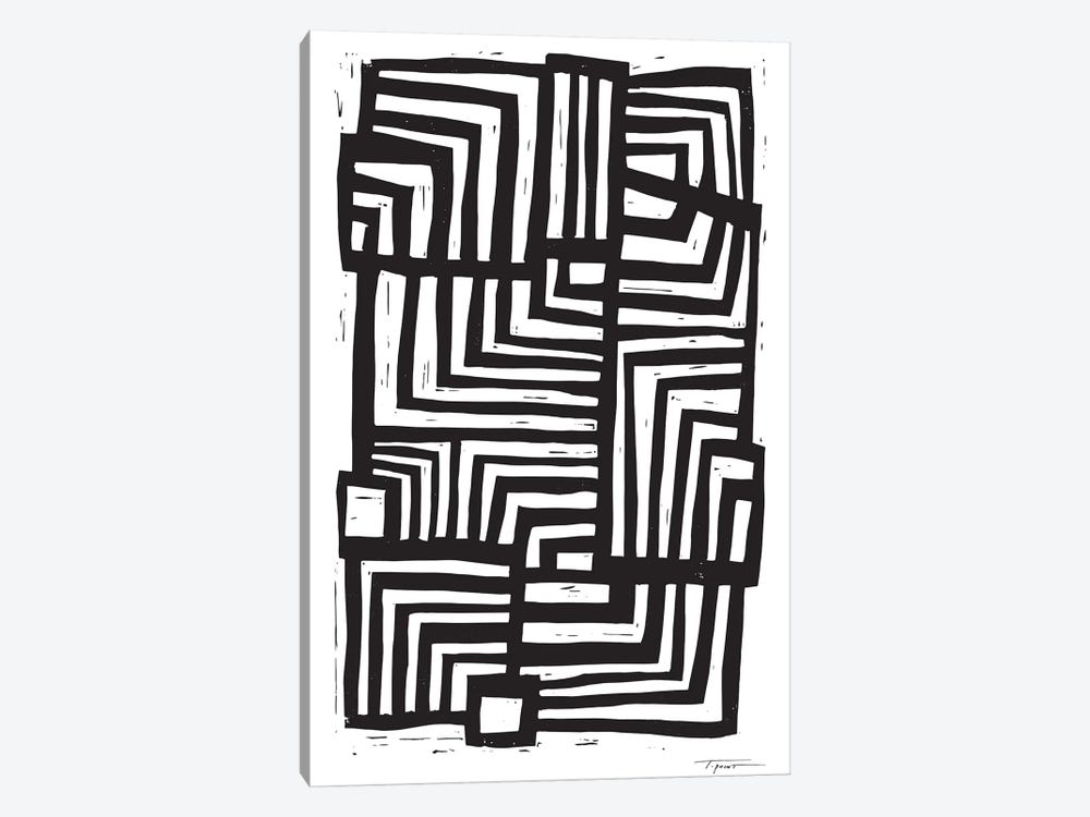 Moving Lines by Statement Goods 1-piece Canvas Artwork