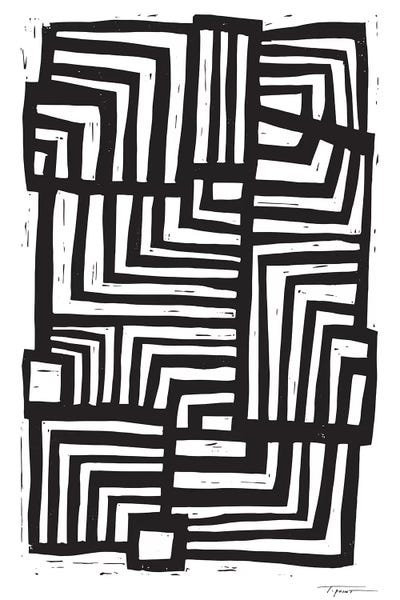 Black & White Patterns: Moving Lines by Statement Goods