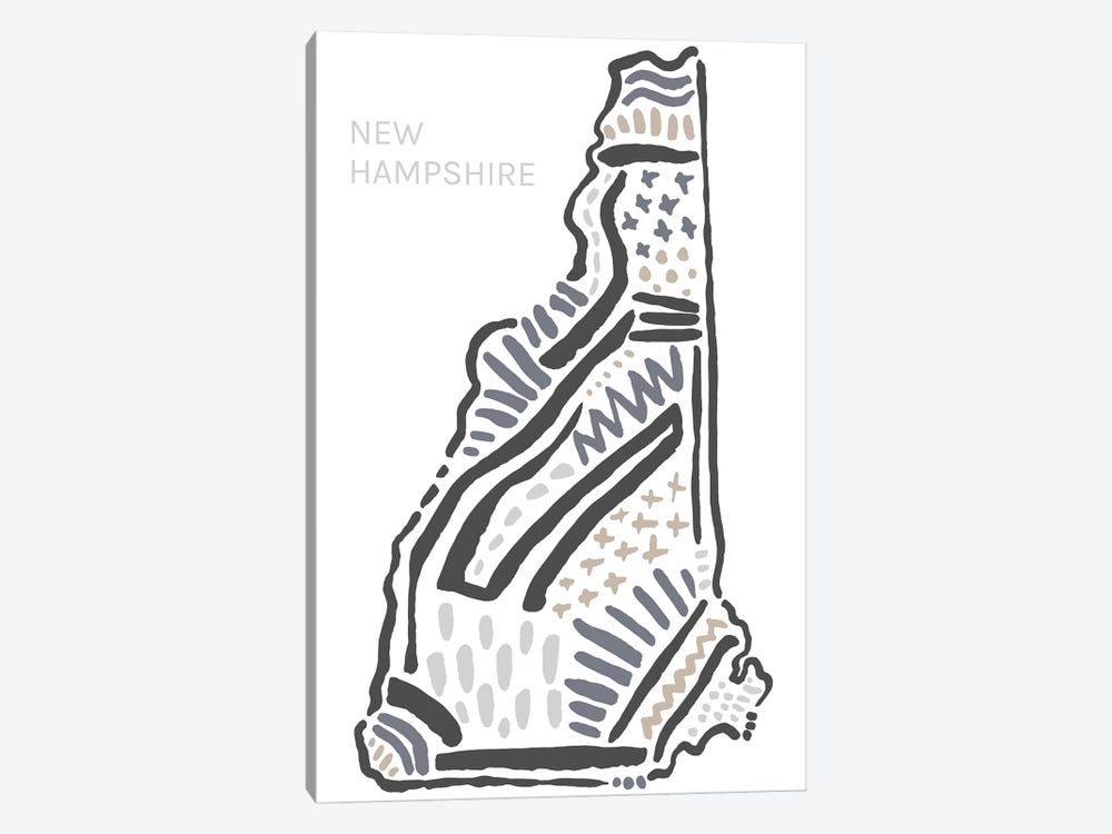 New Hampshire by Statement Goods 1-piece Canvas Wall Art