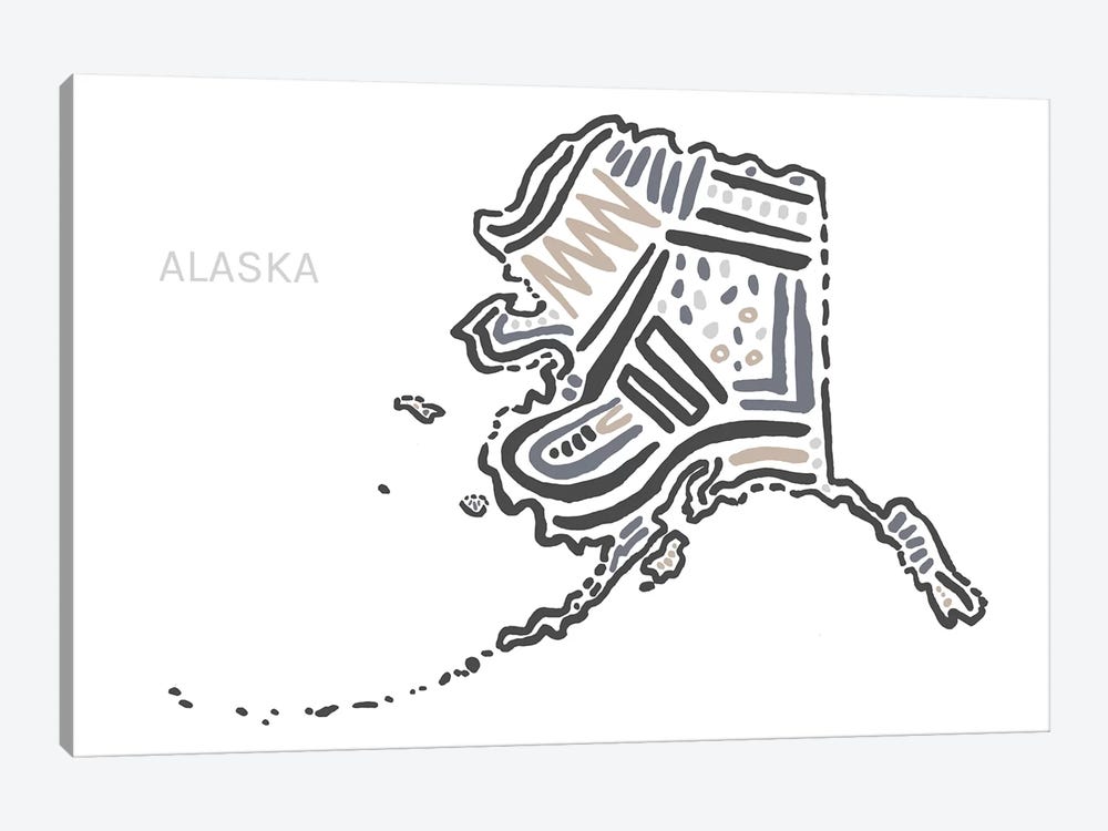 Alaska by Statement Goods 1-piece Canvas Wall Art
