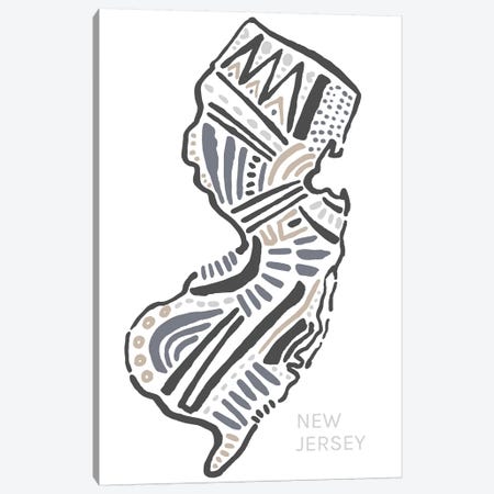 New Jersey Canvas Print #SGD50} by Statement Goods Canvas Art Print
