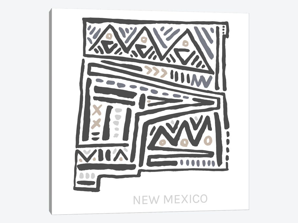 New Mexico by Statement Goods 1-piece Canvas Art Print