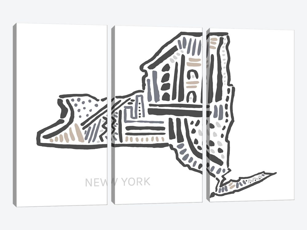 New York by Statement Goods 3-piece Canvas Artwork