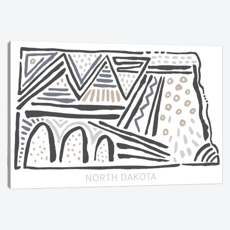 North Dakota Canvas Print #SGD54} by Statement Goods Canvas Artwork