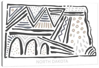North Dakota Canvas Art Print - North Dakota Art