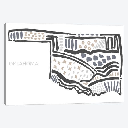 Oklahoma Canvas Print #SGD56} by Statement Goods Canvas Artwork