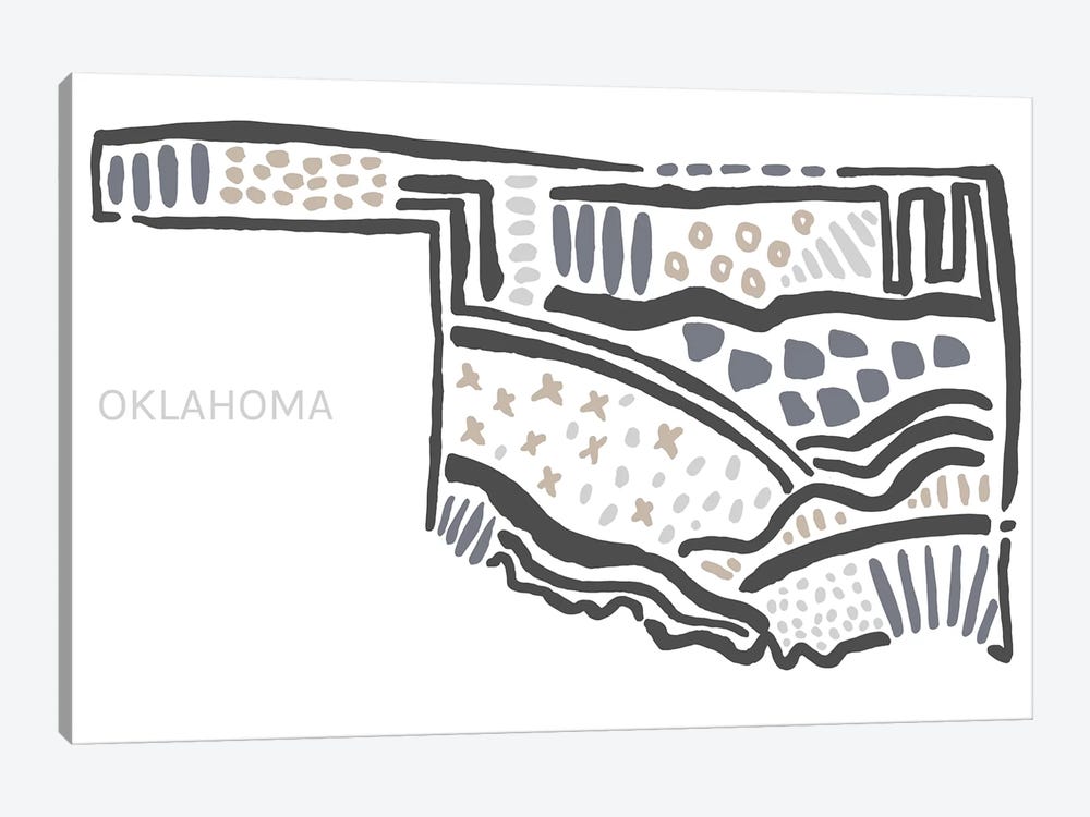 Oklahoma by Statement Goods 1-piece Canvas Artwork