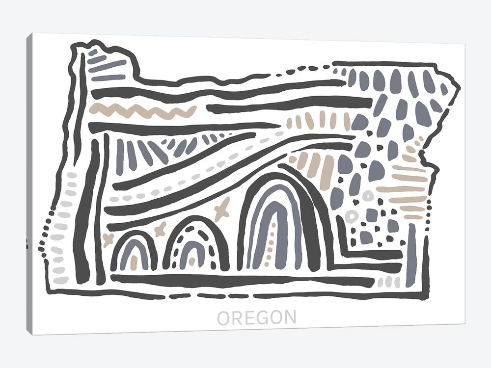Oregon by Statement Goods 1-piece Art Print