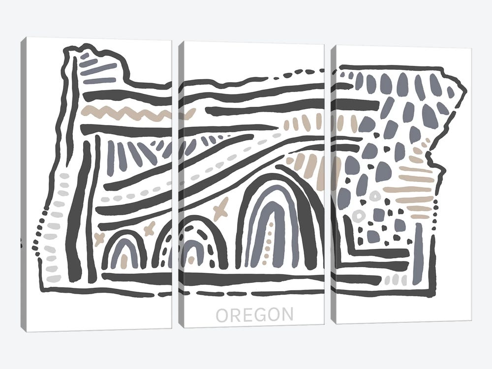 Oregon by Statement Goods 3-piece Art Print