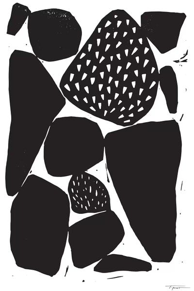 Black & White Patterns: Organic Shapes With Patterns by Statement Goods