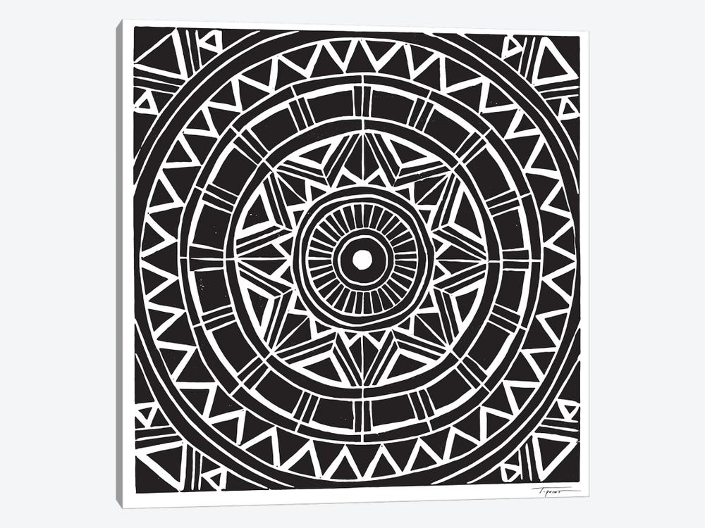 Radial Tribal Design by Statement Goods 1-piece Canvas Print