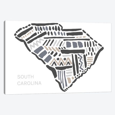 South Carolina Canvas Print #SGD63} by Statement Goods Canvas Art