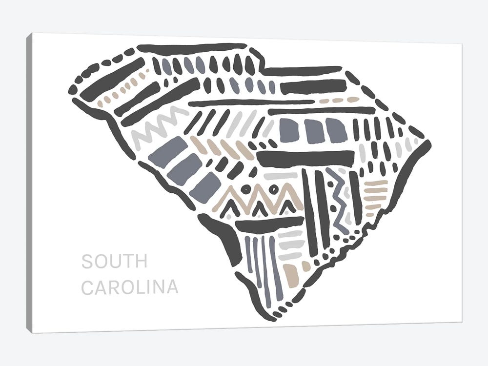 South Carolina by Statement Goods 1-piece Canvas Art
