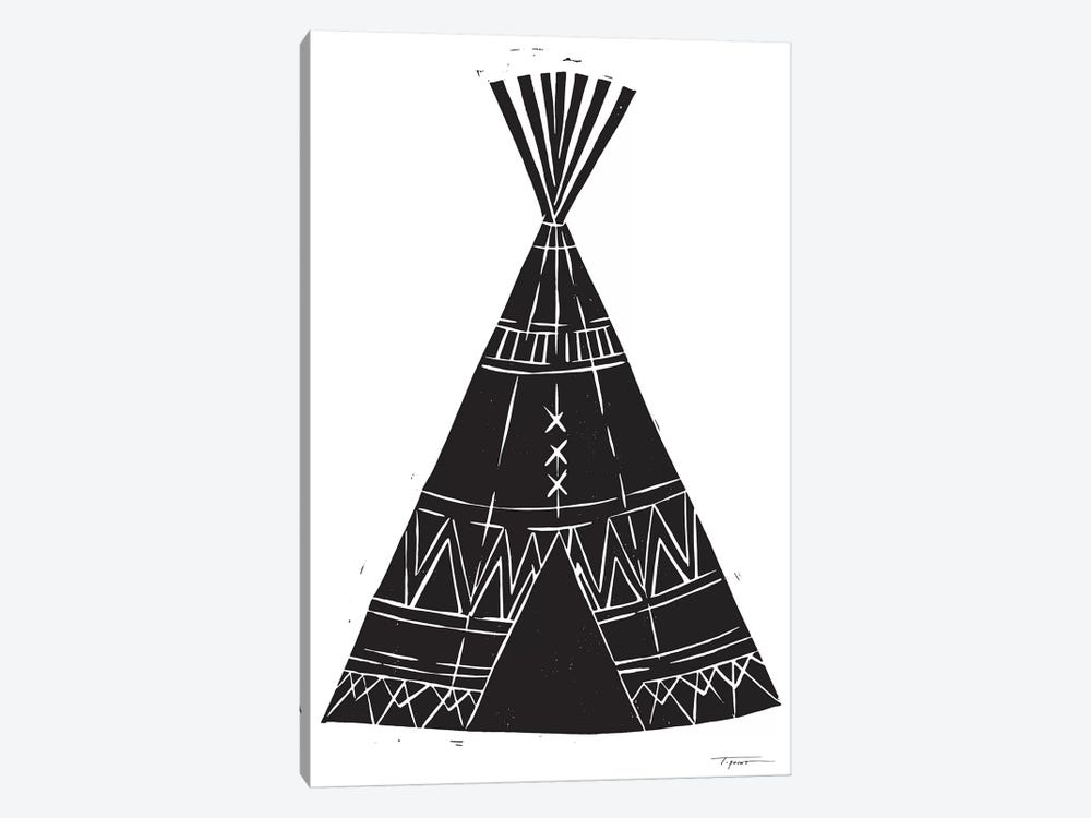 Tee Pee With Tribal Patterns by Statement Goods 1-piece Canvas Art