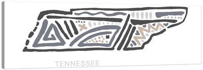 Tennessee Canvas Art Print - Kids Map Art