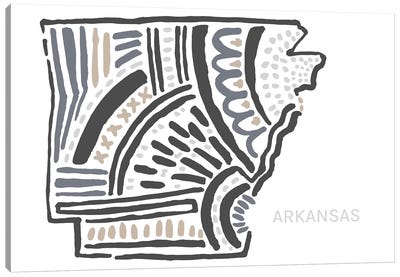 Arkansas Canvas Art Print - Kids Map Art
