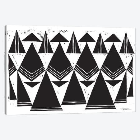 Triangles That Repeat Canvas Print #SGD73} by Statement Goods Canvas Print
