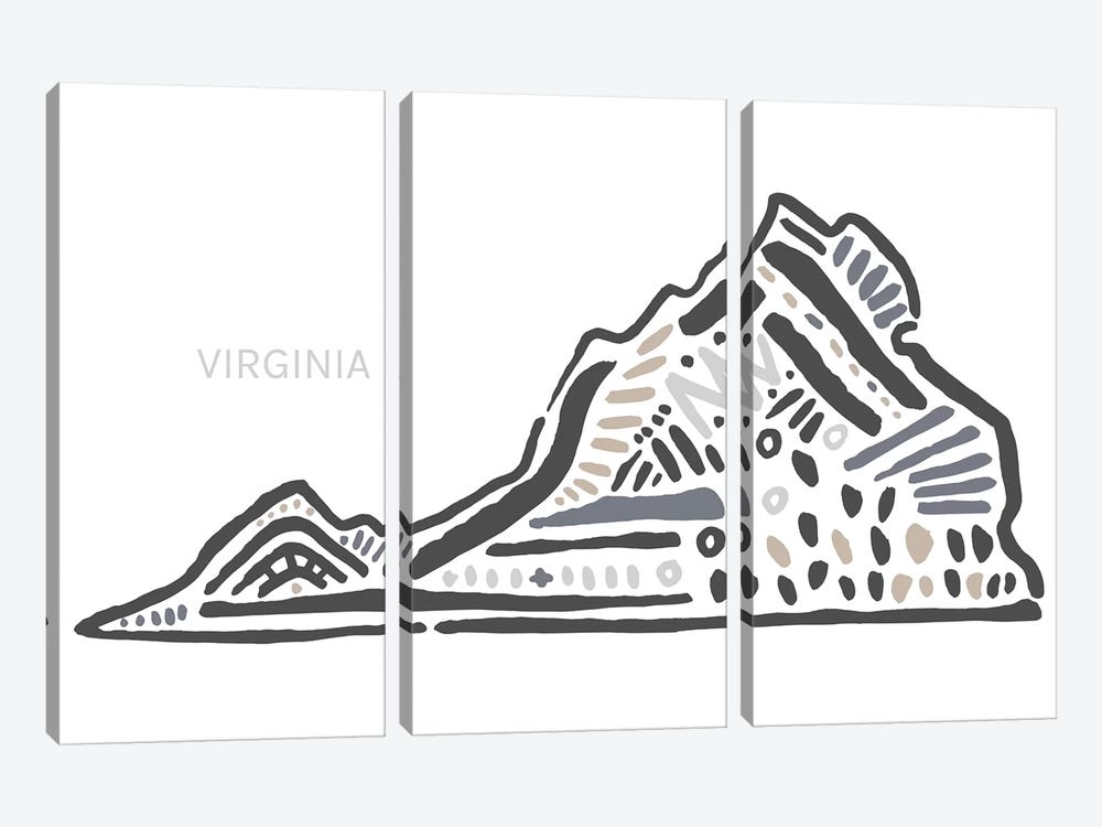 Virginia by Statement Goods 3-piece Canvas Art Print