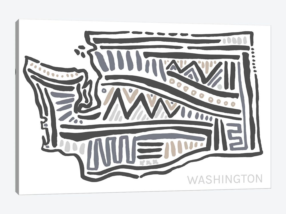 Washington by Statement Goods 1-piece Canvas Wall Art