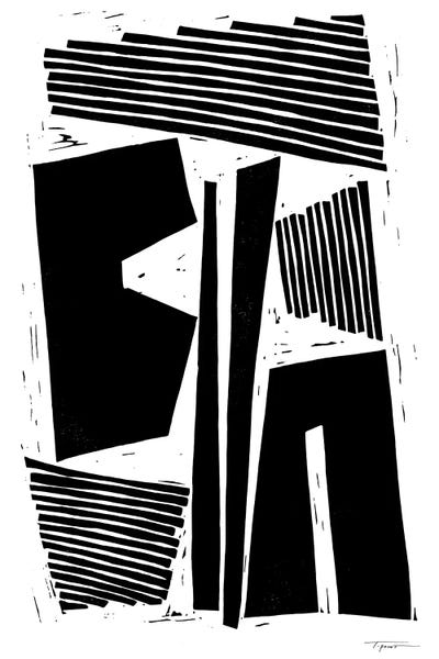 Black & White Patterns: Arranged Geometric Shapes And Lines by Statement Goods