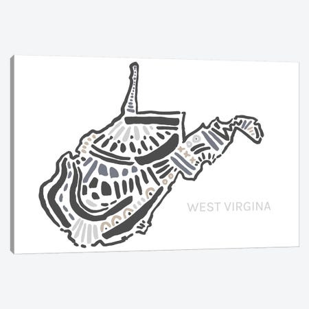 West Virginia Canvas Print #SGD80} by Statement Goods Canvas Artwork