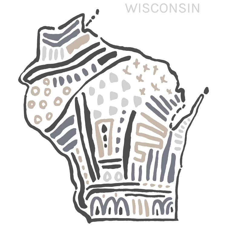 Wisconsin by Statement Goods wall art