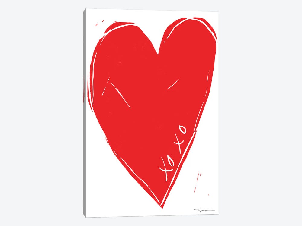 XOXO Heart by Statement Goods 1-piece Canvas Artwork