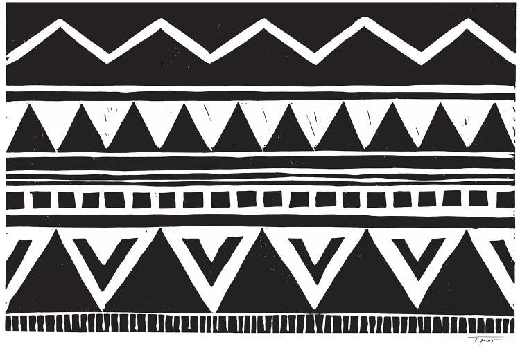 Zig Zag Above Tribal Triangles