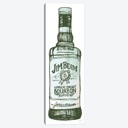 Jim Beam Whiskey Canvas Print #SGD85} by Statement Goods Art Print