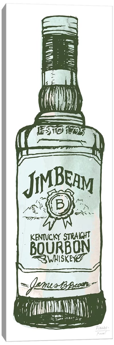 Jim Beam Whiskey Canvas Art Print - Statement Goods