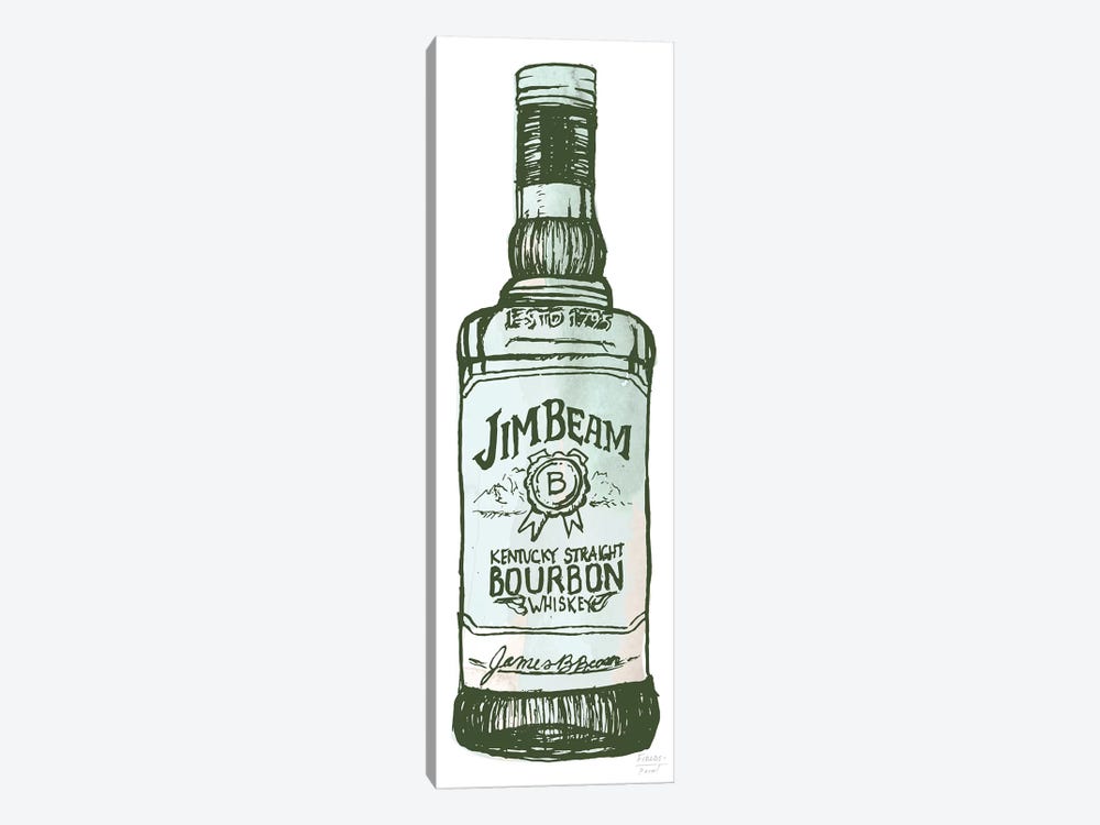 Jim Beam Whiskey by Statement Goods 1-piece Canvas Artwork