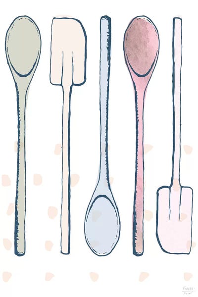 Cooking & Baking: Kitchen Spoons And Spatulas by Statement Goods