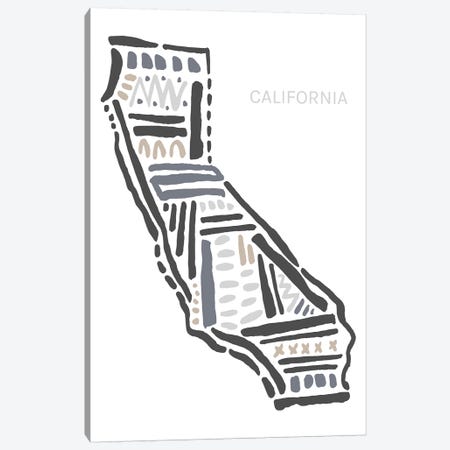California Canvas Print #SGD8} by Statement Goods Art Print