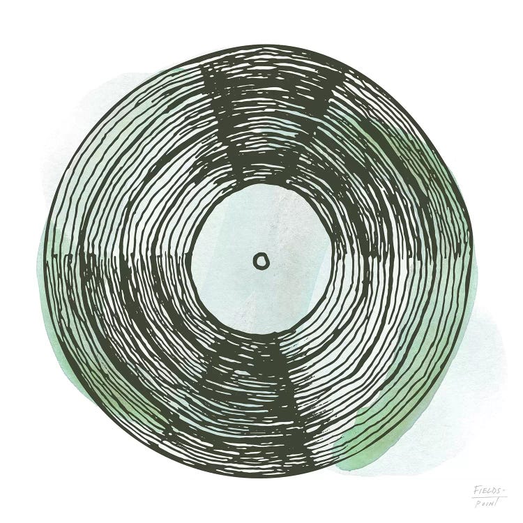 Old School Vinyl Record by Statement Goods wall art