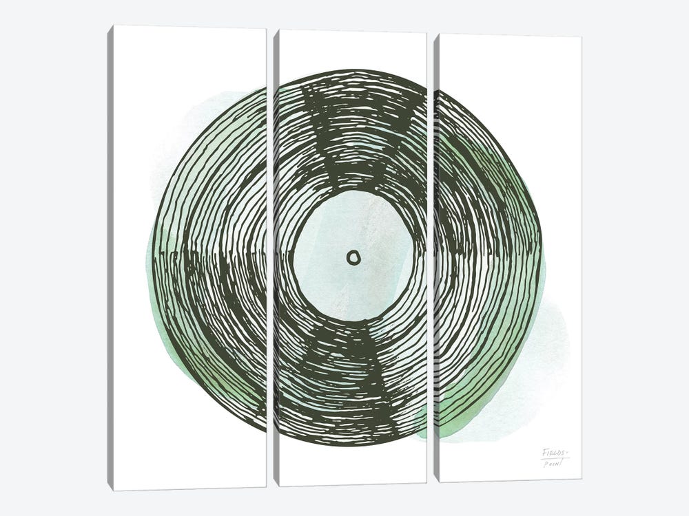 Old School Vinyl Record by Statement Goods 3-piece Canvas Wall Art
