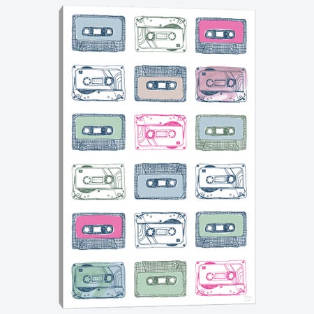 Cassettes Canvas Print #SGD95} by Statement Goods Canvas Artwork