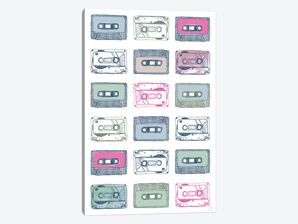 Cassettes by Statement Goods 1-piece Canvas Art Print