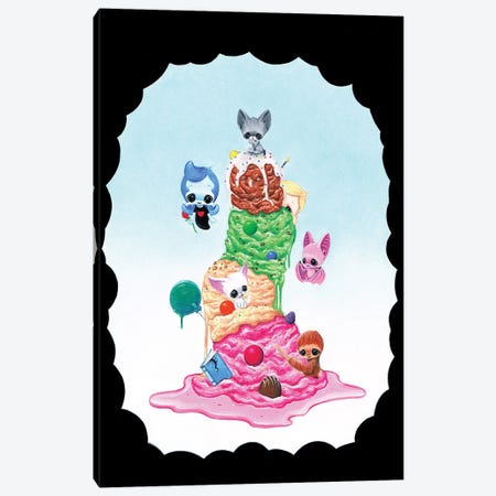 Seven Sweets Canvas Print #SGF116} by Sugar Fueled Art Print